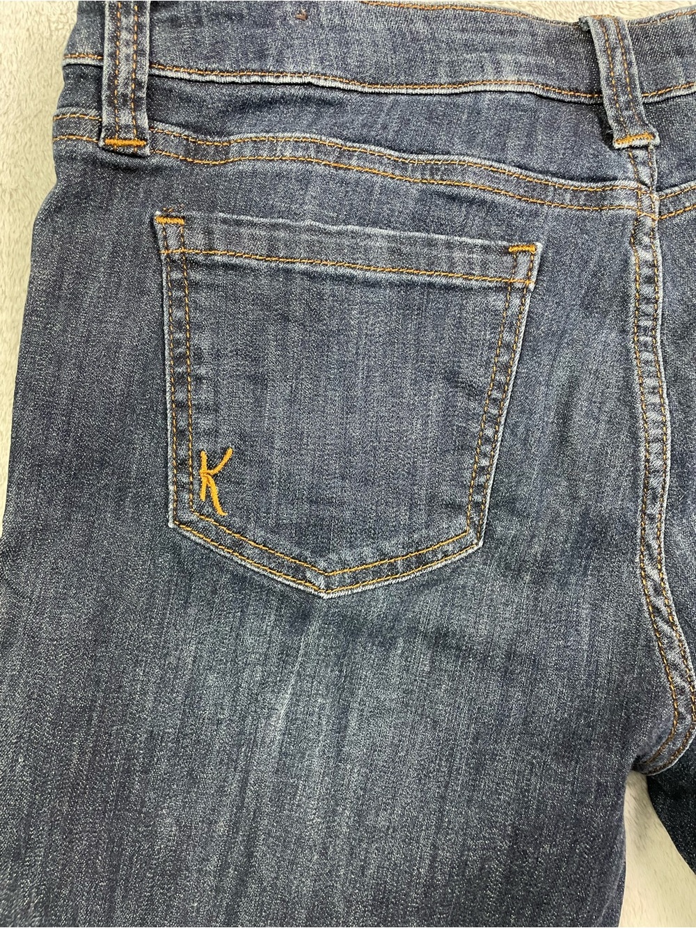 KUT from the Kloth Bardot Crop Skinny Boyfriend Jeans - Dark Wash - Size 8 - Picture 6 of 16